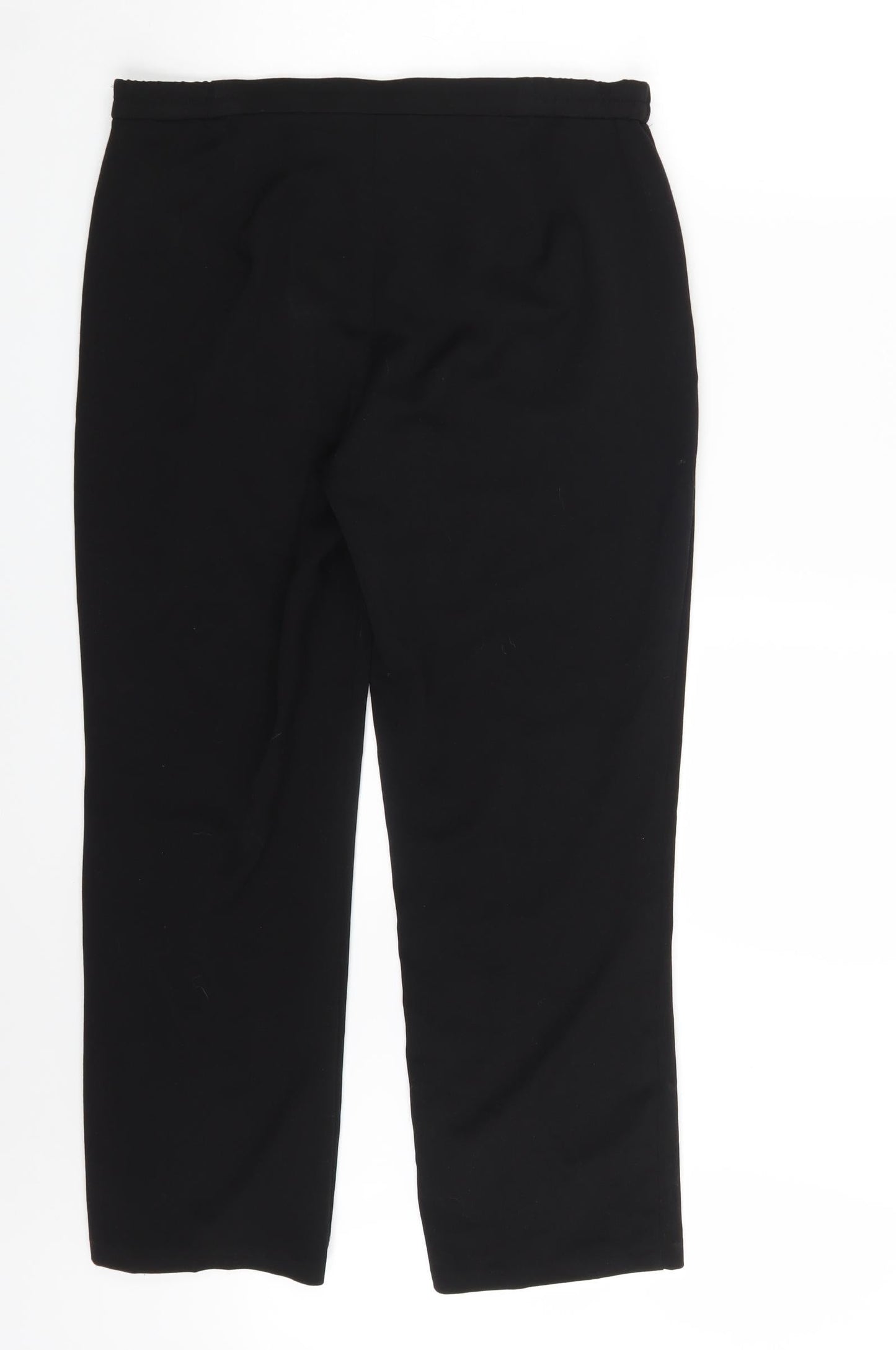 Womens UK Size 12 M&S Regular Fit  Black Trousers