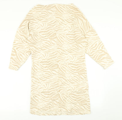 H&M Womens Brown Animal Print  A-Line  Size S