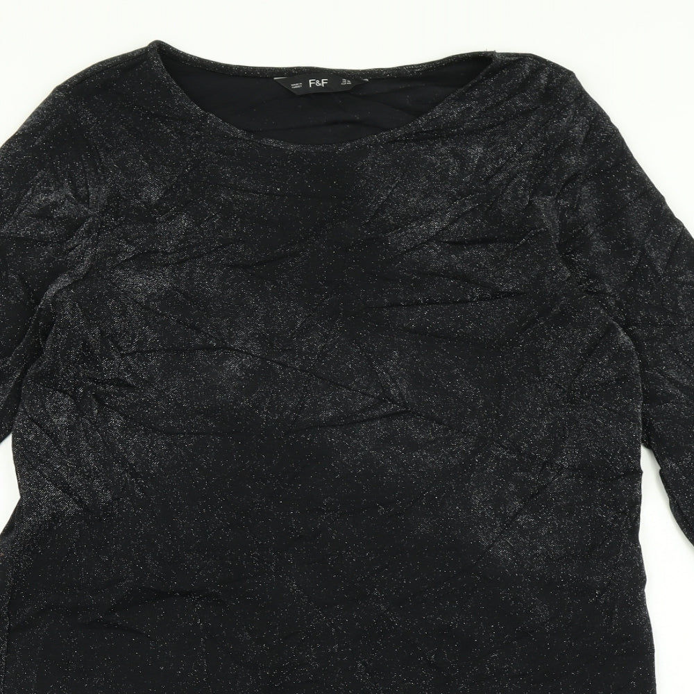 F&F Womens Black   A-Line  Size 14  - Bell sleeve