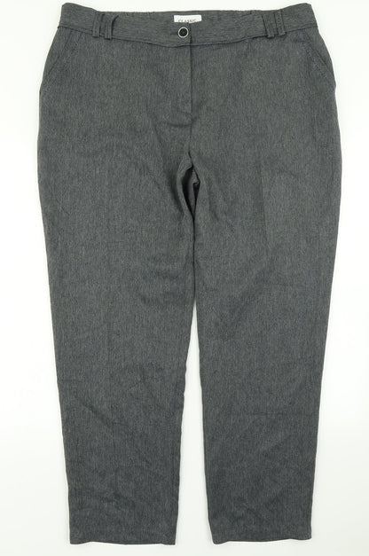Classic Womens Grey   Dress Pants Trousers Size 20 L28 in