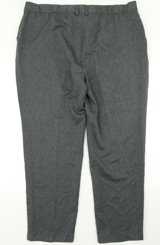 Classic Womens Grey   Dress Pants Trousers Size 20 L28 in