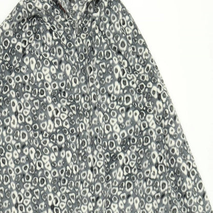 Elite Womens Grey Animal Print  Top One Piece Size 12