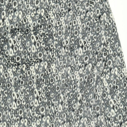 Elite Womens Grey Animal Print  Top One Piece Size 12
