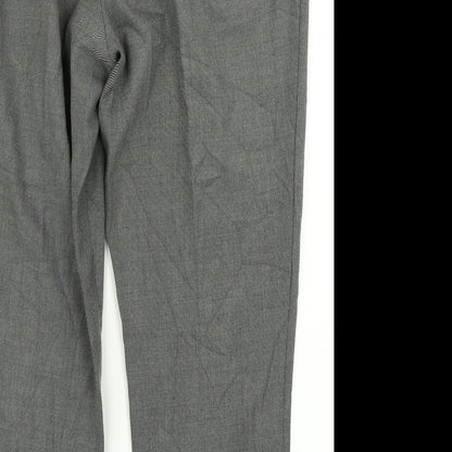 F&F Womens Grey   Dress Pants Trousers Size 16 L24 in