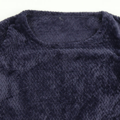 George Womens Blue Solid  Top Pyjama Top Size 8