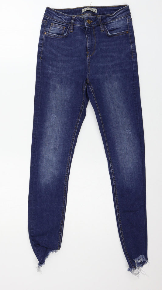 Denim & Co. Womens Blue  Denim Skinny Jeans Size 8 L24 in