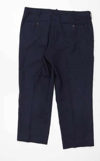 Womens UK Size 34 in Uniqlo Regular Fit  Blue Trousers
