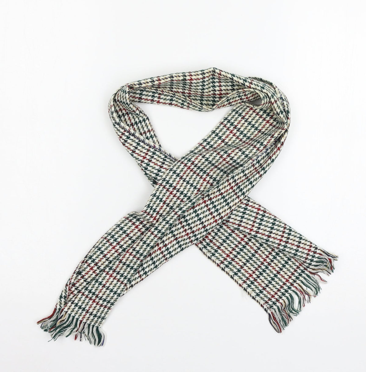 Preworn Womens Multicoloured Houndstooth   Scarf
