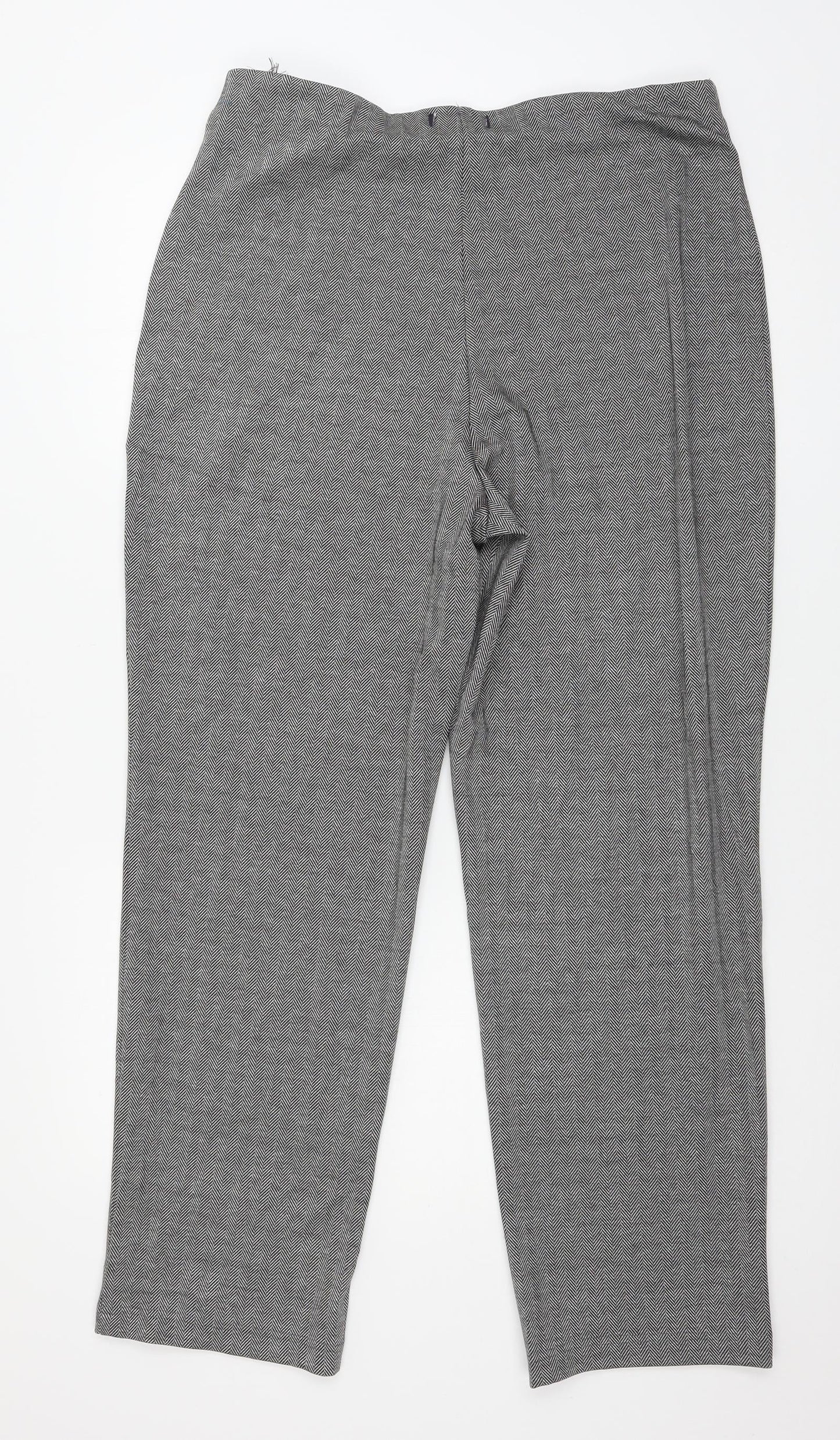 Womens UK Size 36 in Marks and Spencer Regular Fit  Grey Trousers