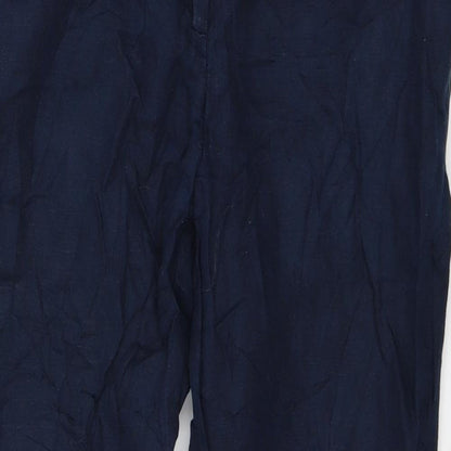Womens UK Size 6 H&M Regular Fit  Blue Trousers