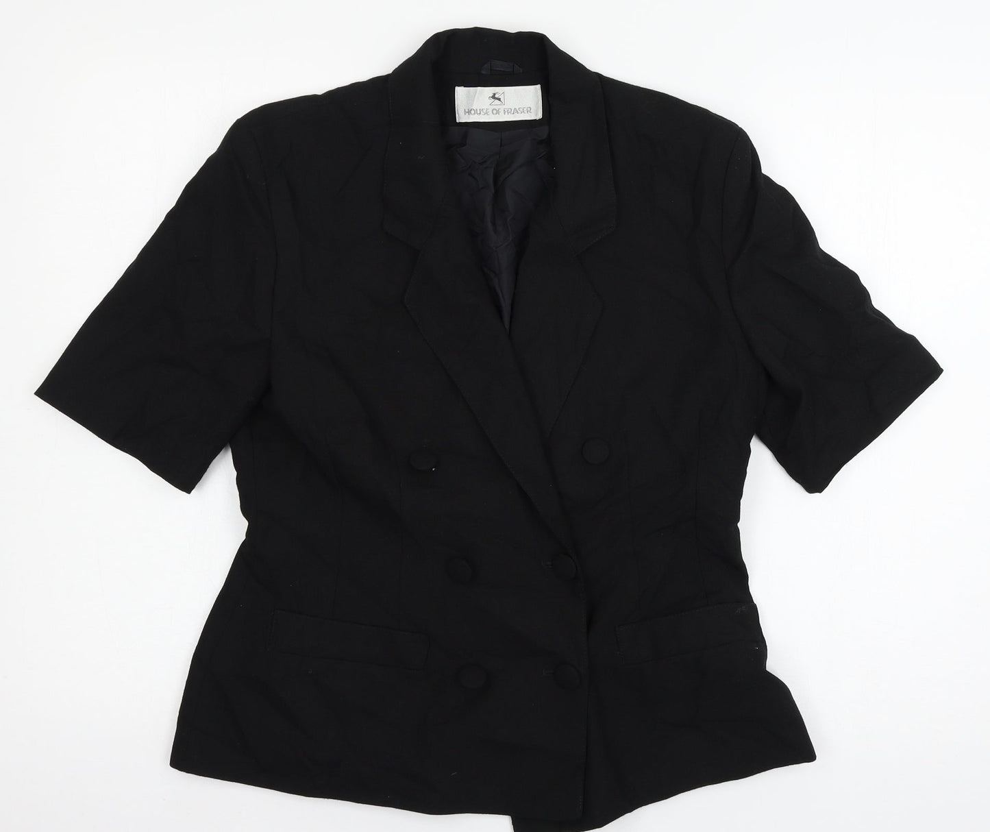 House of Frazer Womens Black   Jacket  Size 12