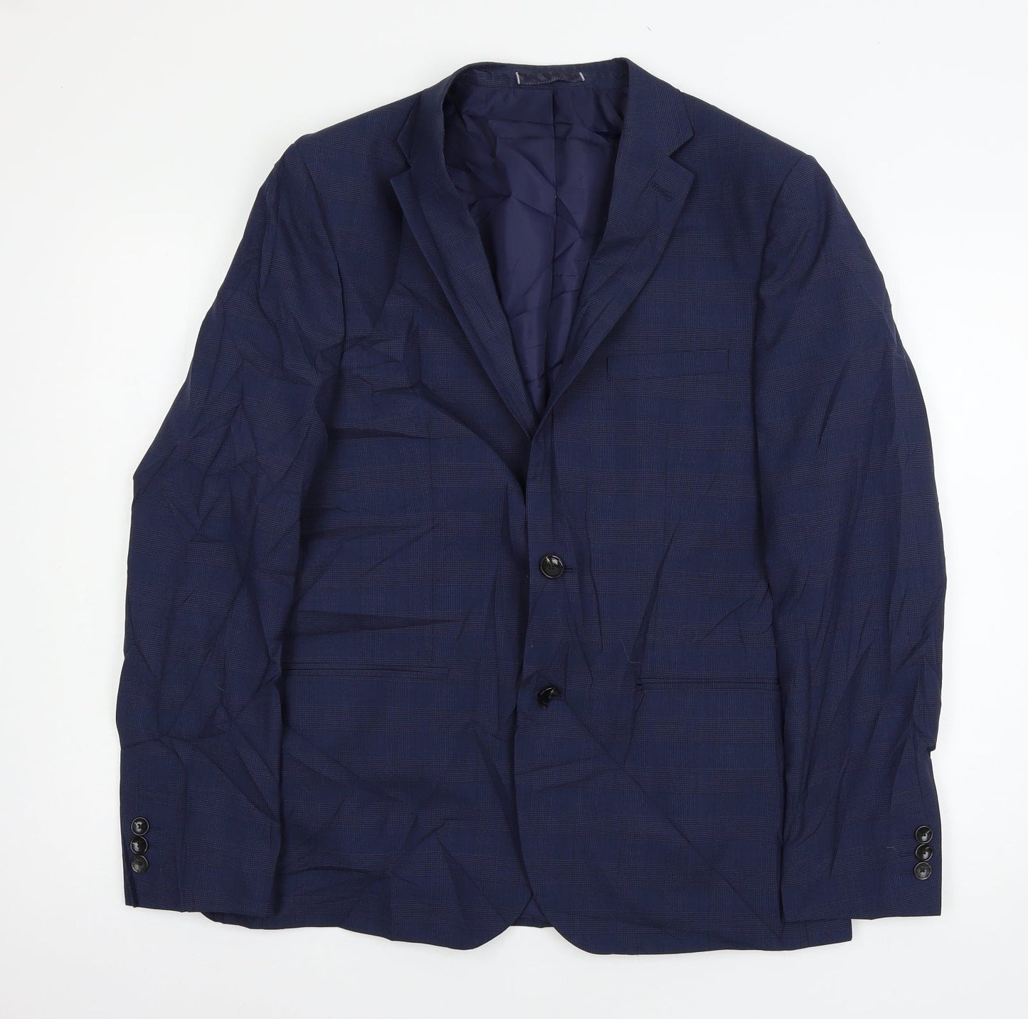 Mens UK Size L Marks and Spencer Regular Blue Suit Jacket