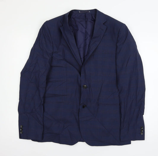 Mens UK Size L Marks and Spencer Regular Blue Suit Jacket