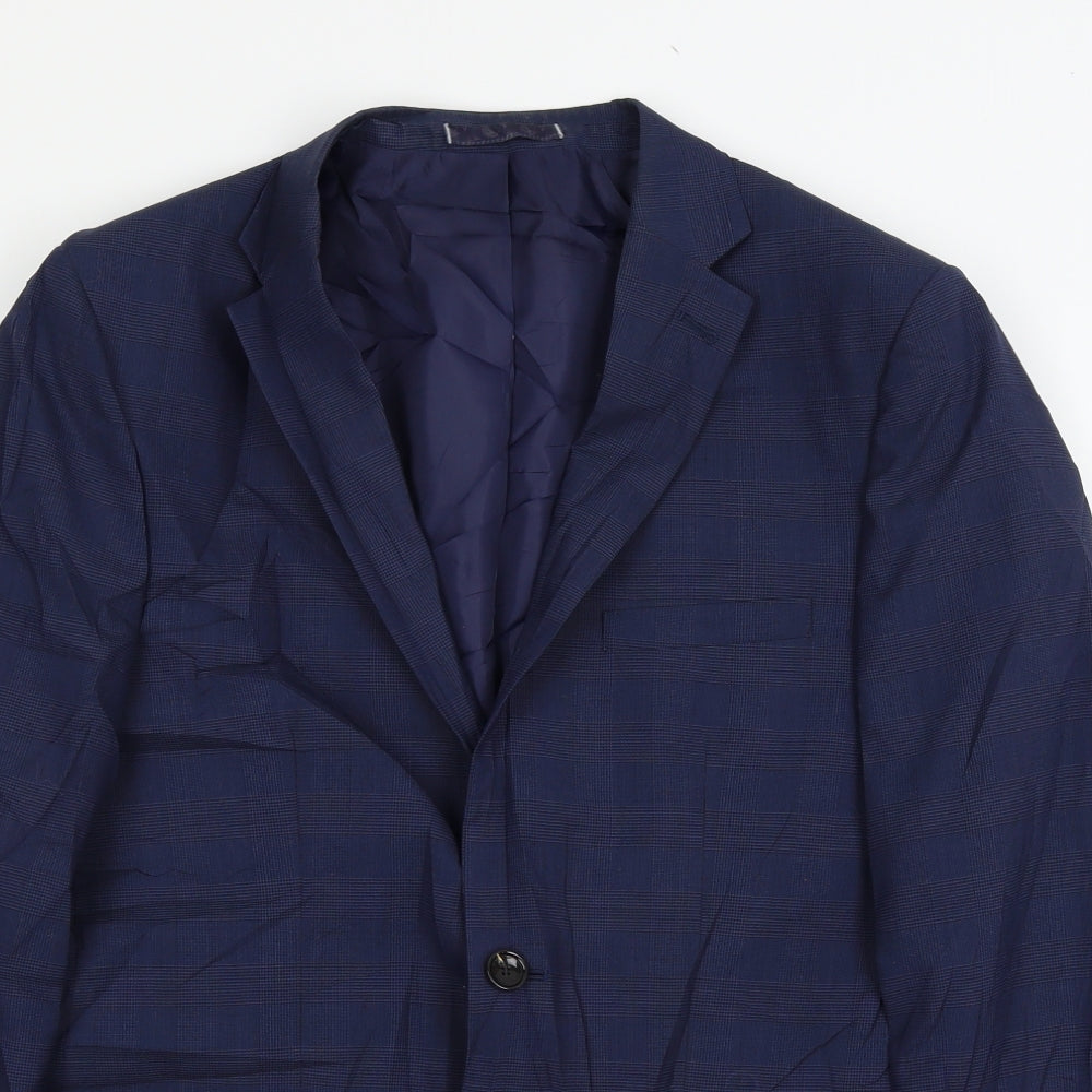 Mens UK Size L Marks and Spencer Regular Blue Suit Jacket