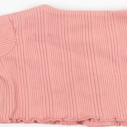 George Girls Pink  Jersey Cardigan Jumper One Size