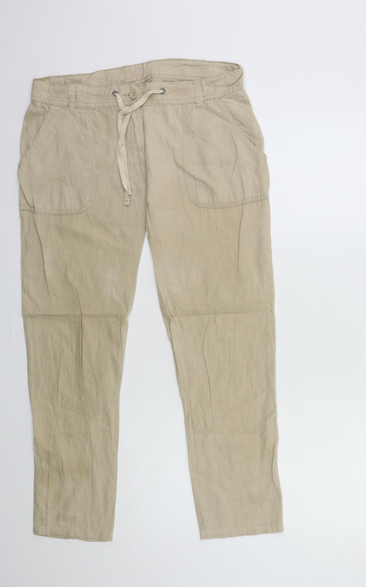 Avenue Womens Beige   Trousers  Size M L28 in