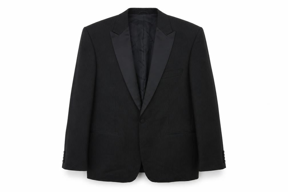Mens UK Size 44 MASTERHAND Regular Black Suit Jacket