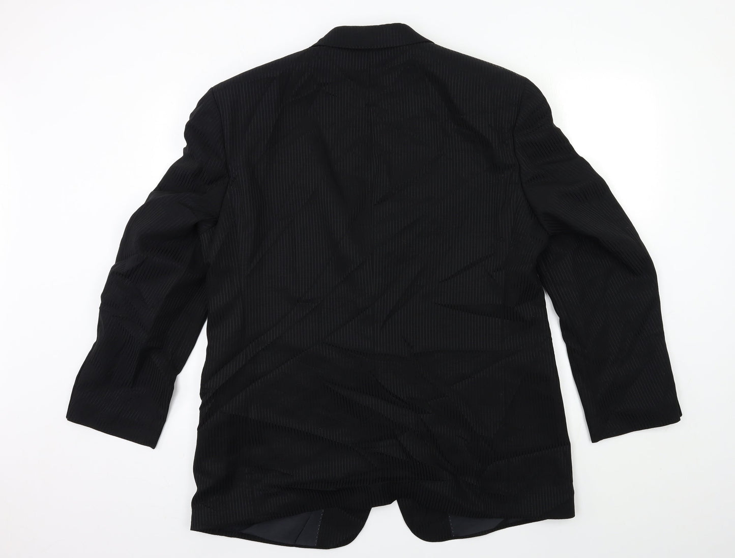 Mens UK Size 44 MASTERHAND Regular Black Suit Jacket