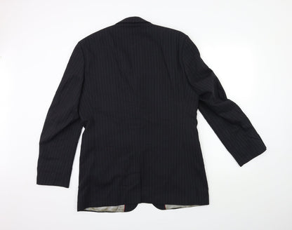 Mens UK Size 40 City Survival Regular Black Suit Jacket