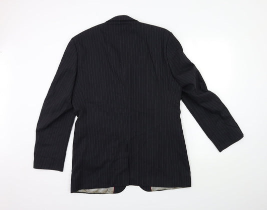 Mens UK Size 40 City Survival Regular Black Suit Jacket