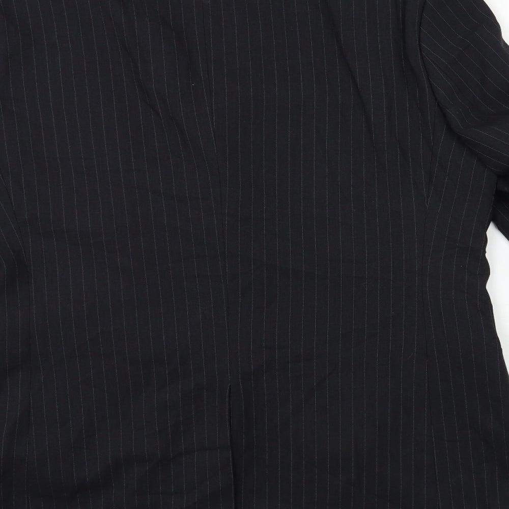 Mens UK Size 40 City Survival Regular Black Suit Jacket