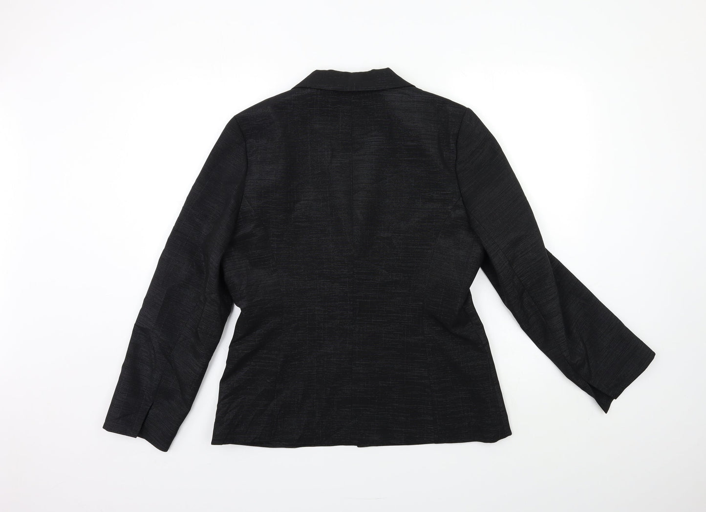 Womens UK Size 14 AMARANTO Regular Black Blazer