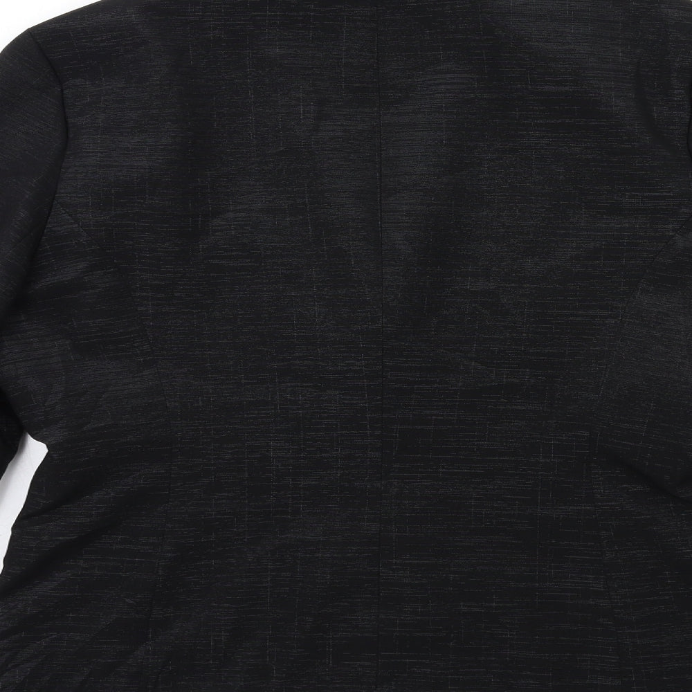 Womens UK Size 14 AMARANTO Regular Black Blazer
