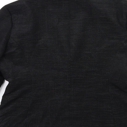 Womens UK Size 14 AMARANTO Regular Black Blazer
