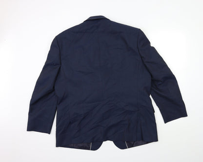 Mens UK Size 46 Preworn Regular Blue Suit Jacket