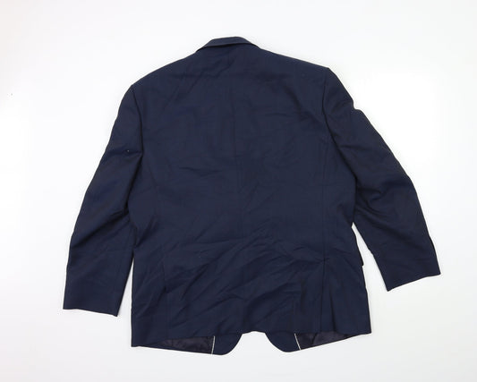 Mens UK Size 46 Preworn Regular Blue Suit Jacket