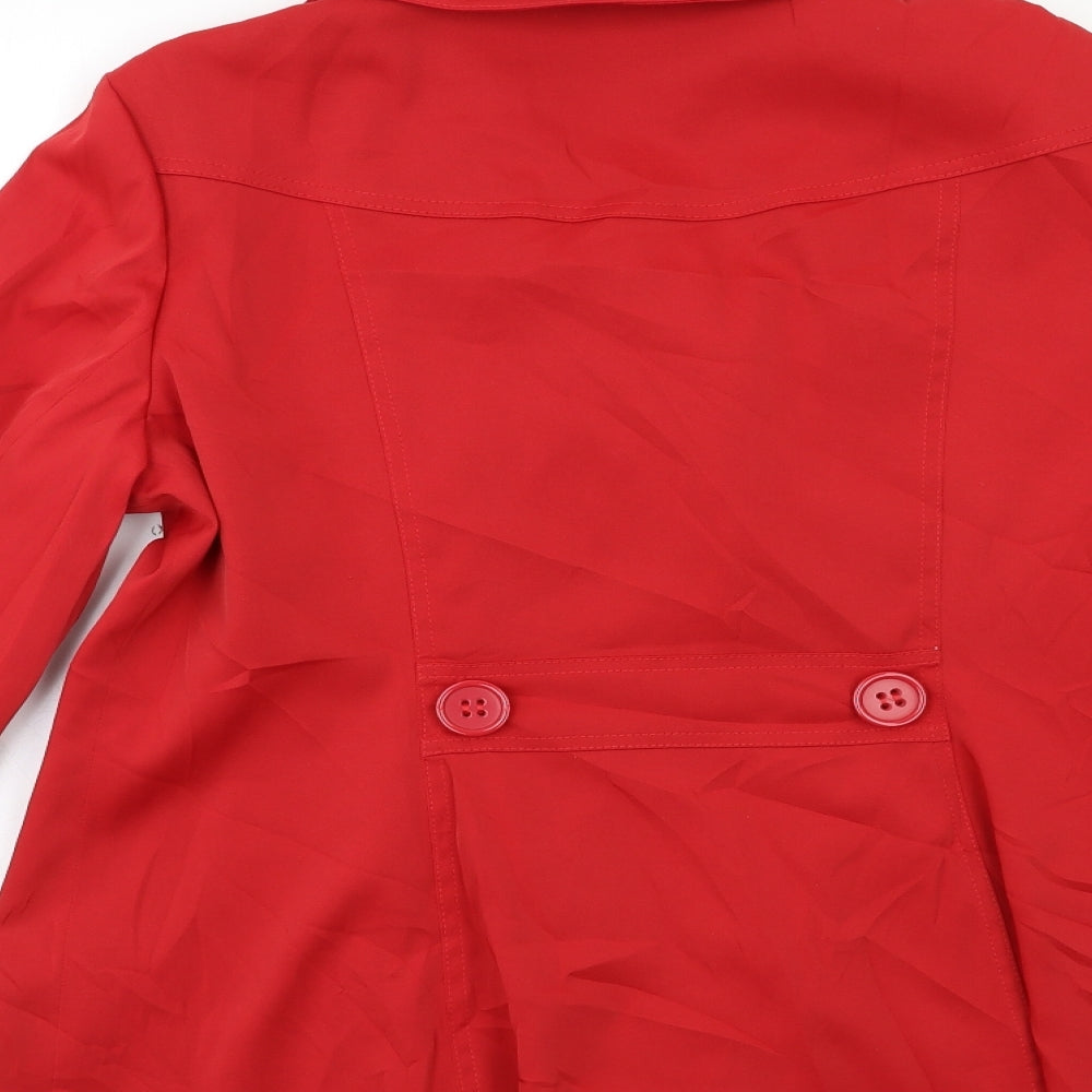 George Womens Red   Overcoat Coat Size 16