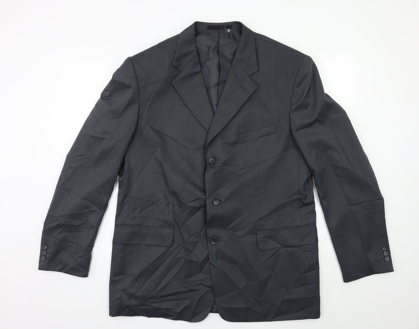 Mens UK Size 44 zantos Regular Grey Suit Jacket