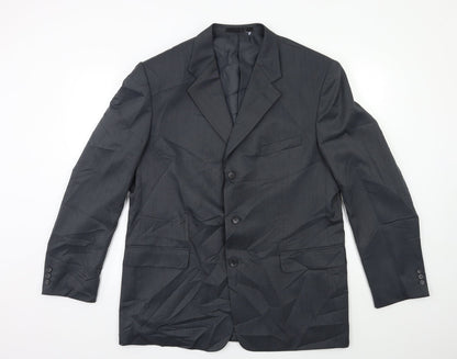 Mens UK Size 44 zantos Regular Grey Suit Jacket