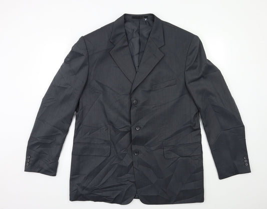Mens UK Size 44 zantos Regular Grey Suit Jacket
