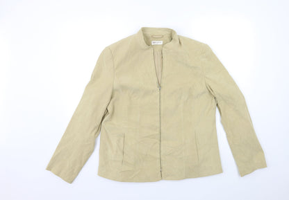 Womens UK Size 14 Bonmarché Beige Overcoat