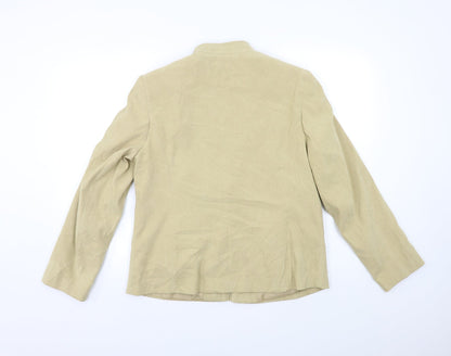 Womens UK Size 14 Bonmarché Beige Overcoat