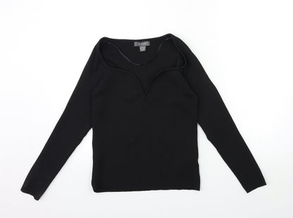 Primark Womens Black  Knit Pullover Jumper Size 14