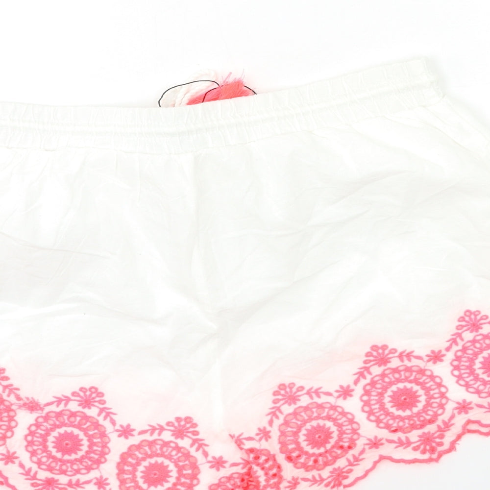 Primark Womens White   Bermuda Shorts Size 12