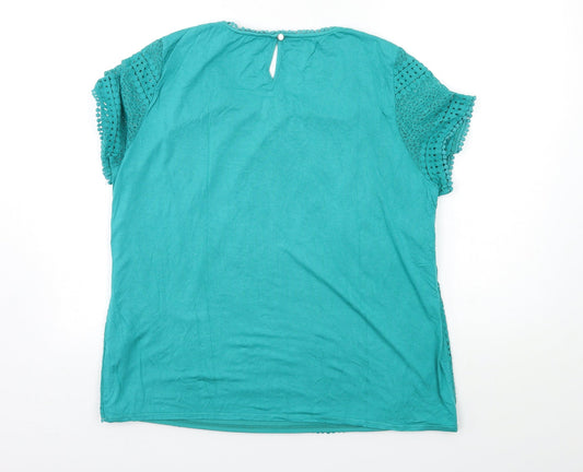 Bonmarché Womens Green   Basic T-Shirt Size 10