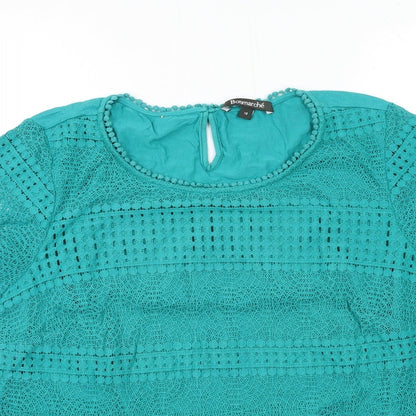 Bonmarché Womens Green   Basic T-Shirt Size 10