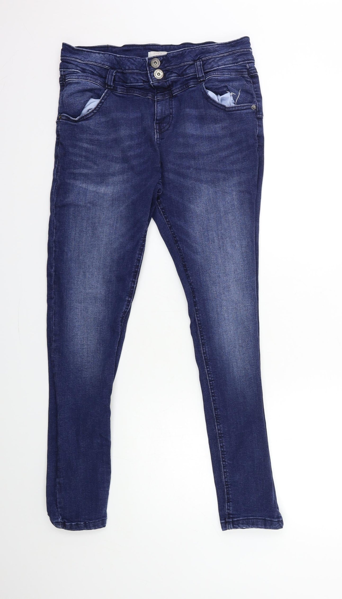 Womens UK Size 30 in Preworn Regular Fit Skinny Blue Jeans