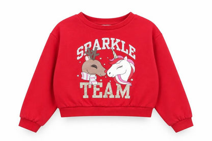 H&M Girls Red   Pullover Jumper Size 9-10 Years