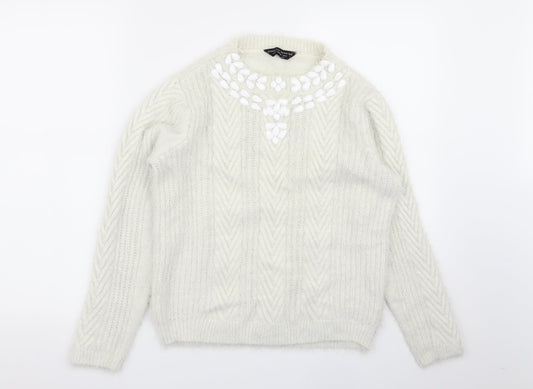 Dorothy Perkins Womens Ivory   Pullover Jumper Size 12