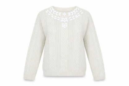 Womens UK Size 12 Dorothy Perkins Ivory Pullover Jumper