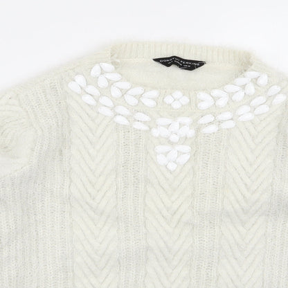 Dorothy Perkins Womens Ivory   Pullover Jumper Size 12