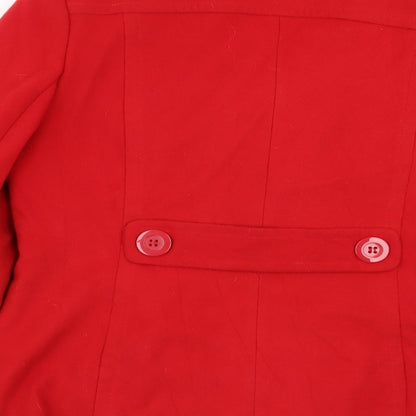 Autonomy Womens Red   Overcoat Coat Size 12