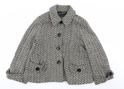 Womens UK Size 14 River Island Multicoloured Overcoat