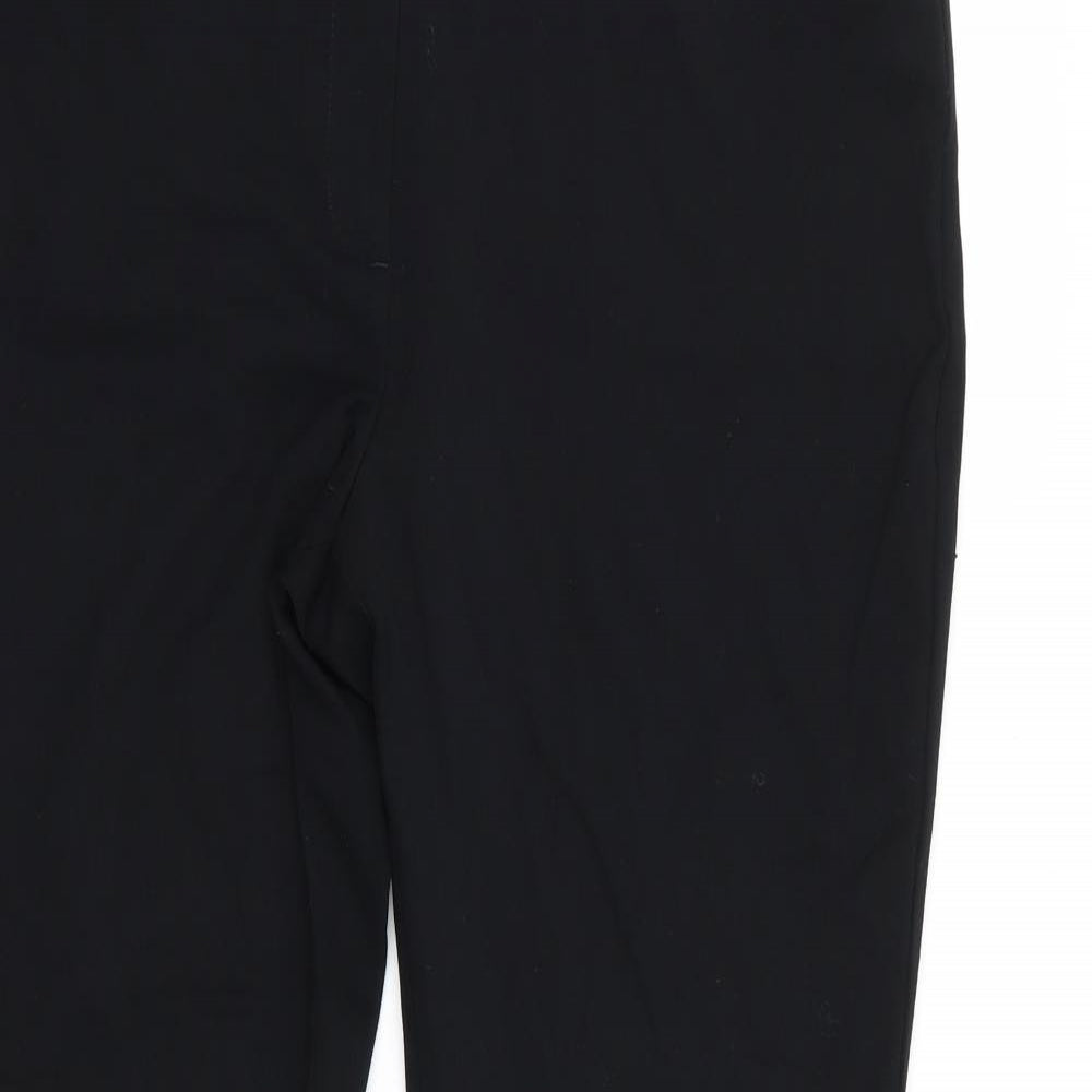 Womens UK Size 16 M&S Regular Fit  Black Trousers