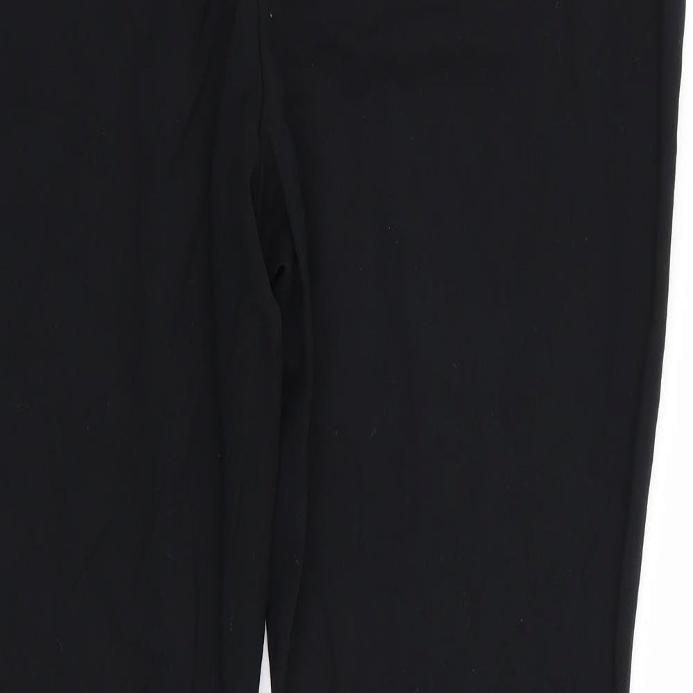 Womens UK Size 16 M&S Regular Fit  Black Trousers