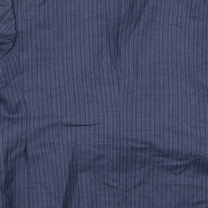 Reid & Taylor Mens Blue Striped  Jacket Blazer Size 40